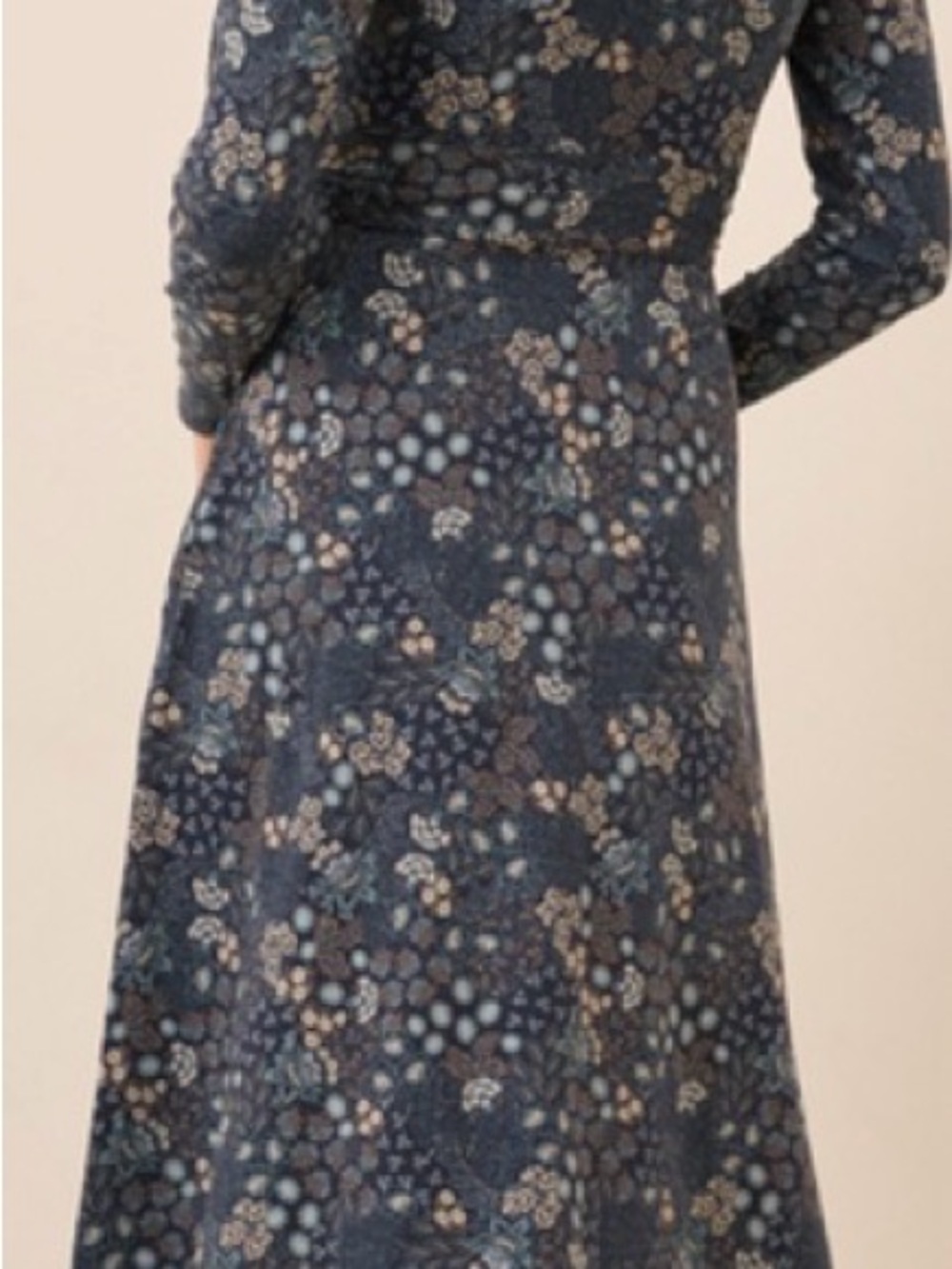 NWOT-PACT ORGANIC FIT & FLARE WRAP DRESS- MEDIUM - Picture 4 of 16